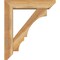 Ekena Millwork Balboa Slat Rough Sawn Bracket w/ Offset Brace, Western Red Cedar, 6"W x 24"D x 28"H BKT0604X24X28BOA06RWR - alternate 4